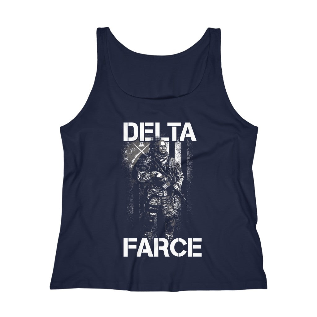 Delta Farce Womens Relaxed Fit Tank