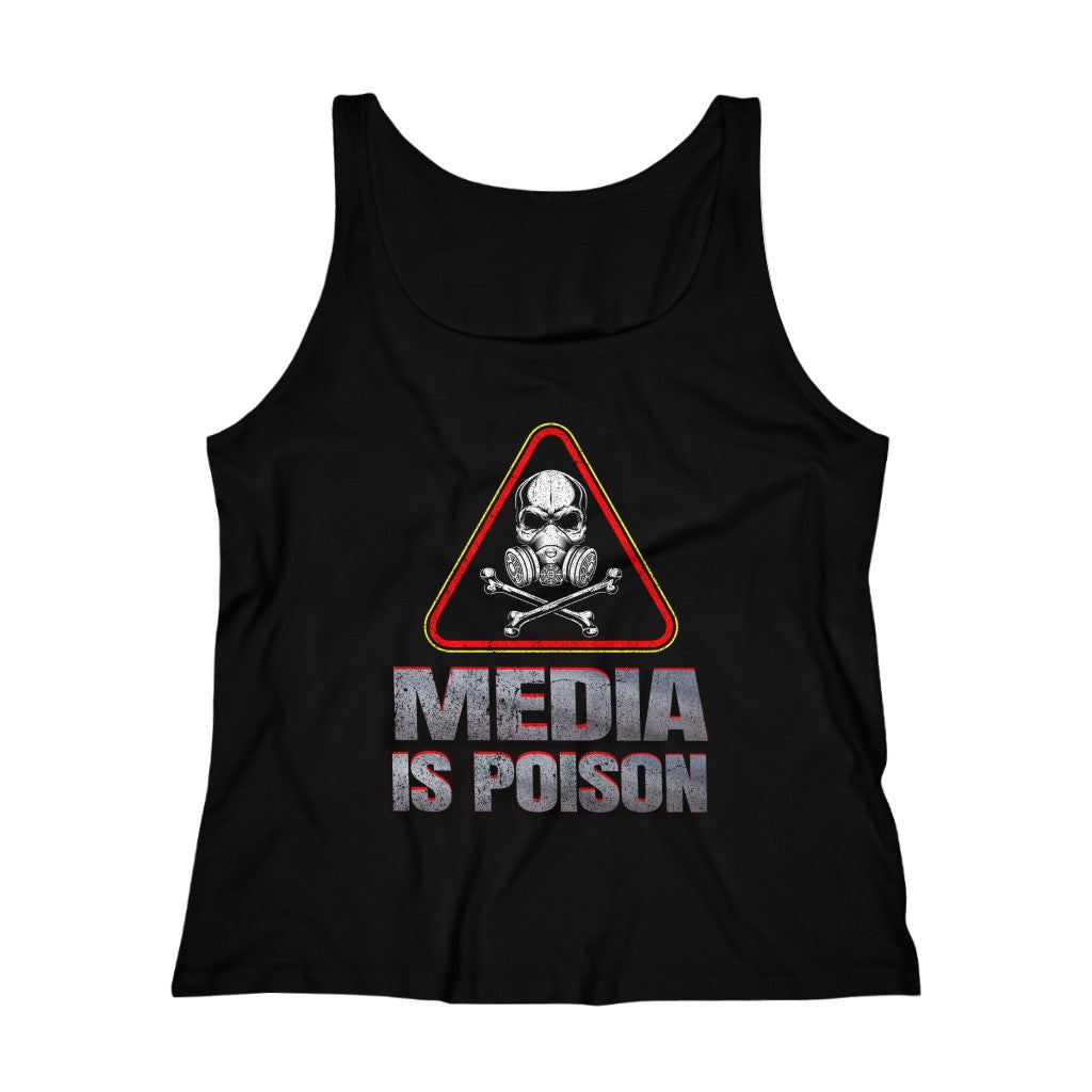 Media Is Poison, Relaxed Jersey Tank Top